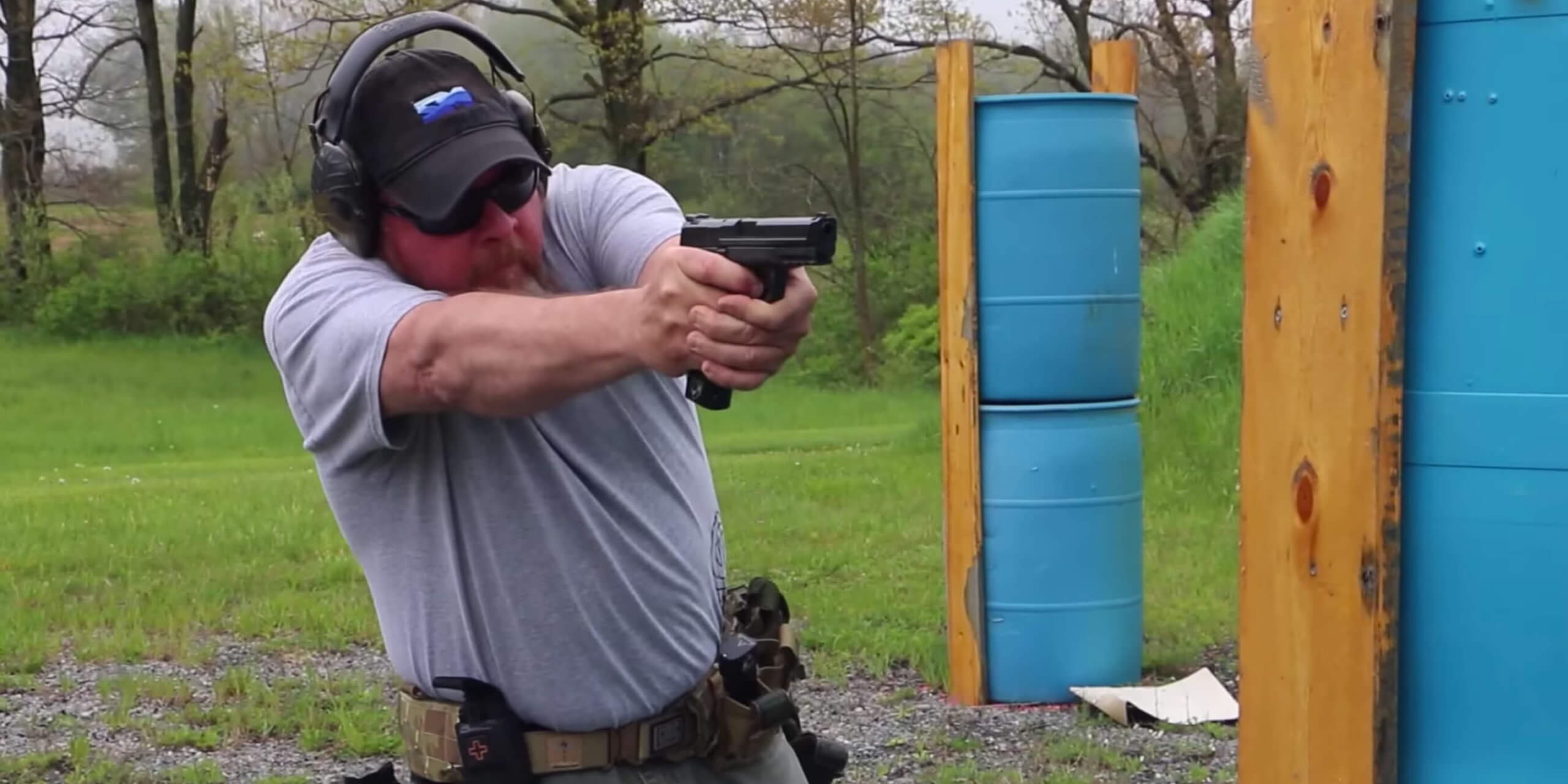 How to Shoot a Handgun from Cover Locked Back Training