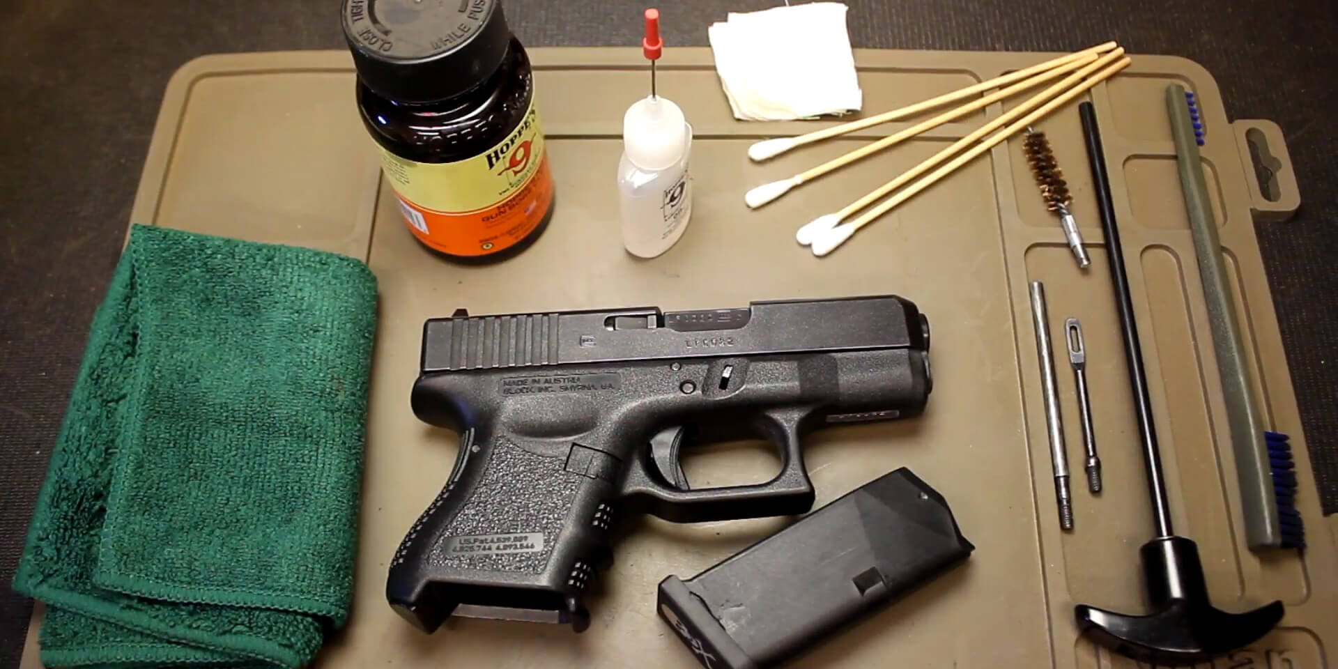 Gun Cleaning & Maintenance for an EDC Handgun Locked Back